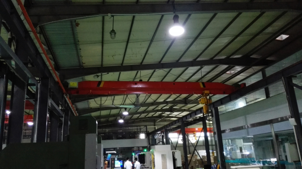 120W LED high bay lights application in the cemold new factory